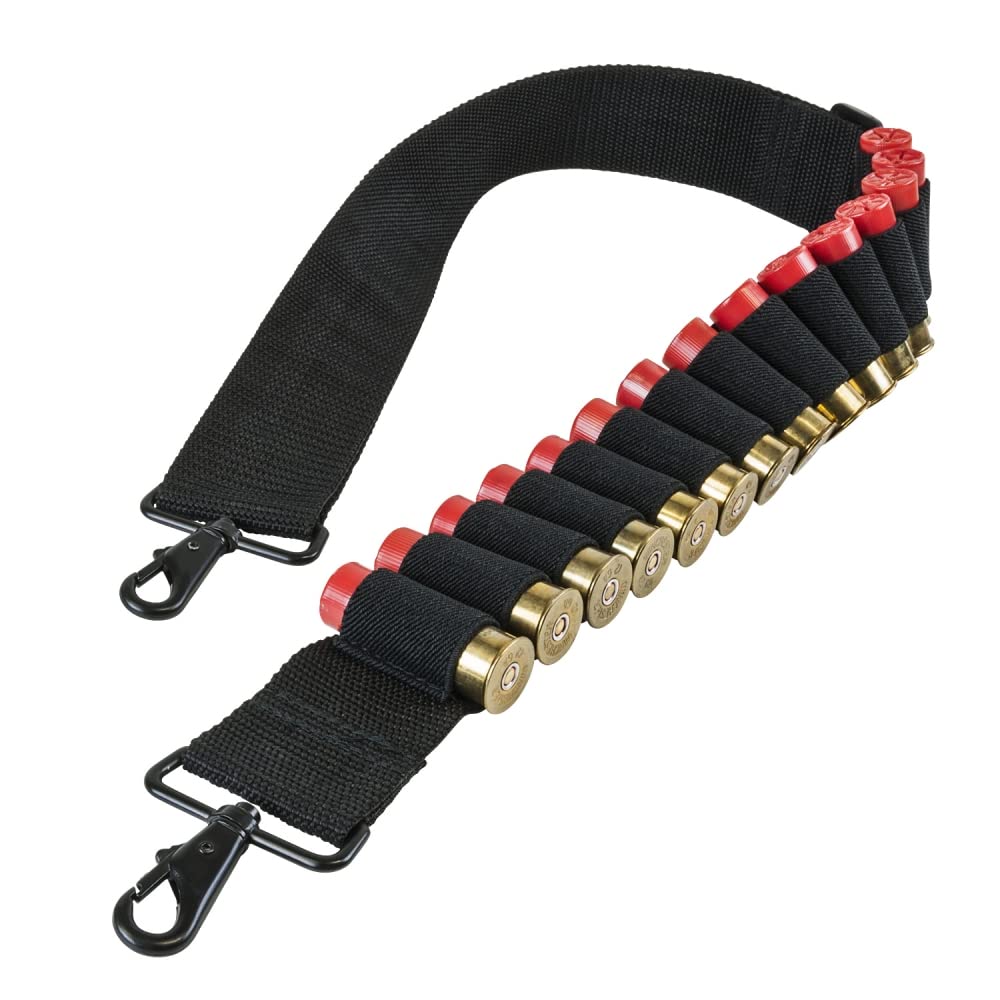 Trinity 15 rd Bandolier Ammo Shell 2 Point Sling Black mossberg 500 Maverick 88 Home Defense Tactical Accessory Hunting Ammo Pouch molle Carry Security Military Crossbody Shoulder.