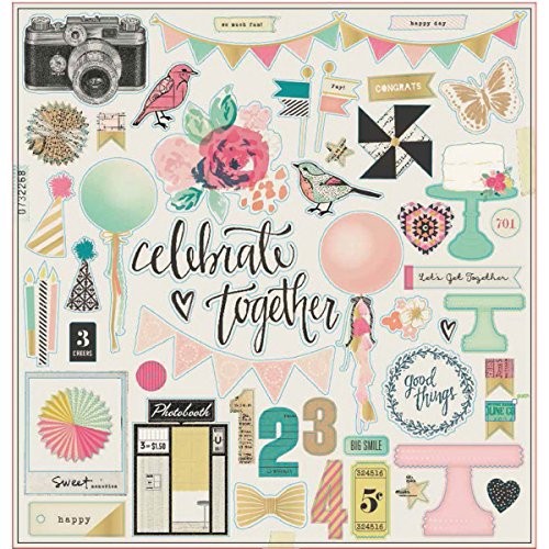 Crate Paper 683694 Maggie Holmes Confetti Chipboard