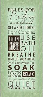 ArtDirect Rules For Bathing II Unframed Art Print Giclee Poster by Marrott, Stephanie - Ready for Framing with Customization Sizes 4x10, 6x14, 9x20, 16x36, 21x48, and 27x60 Inches
