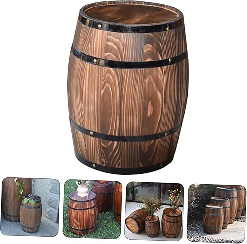 Miniatura 6 de GANAZONO Cubo de deseos Paisajismo Artesanía Retro Fiesta Madera Decoración Contenedor Maceta Estilo Decoración para Decoración de Paisaje Plantas