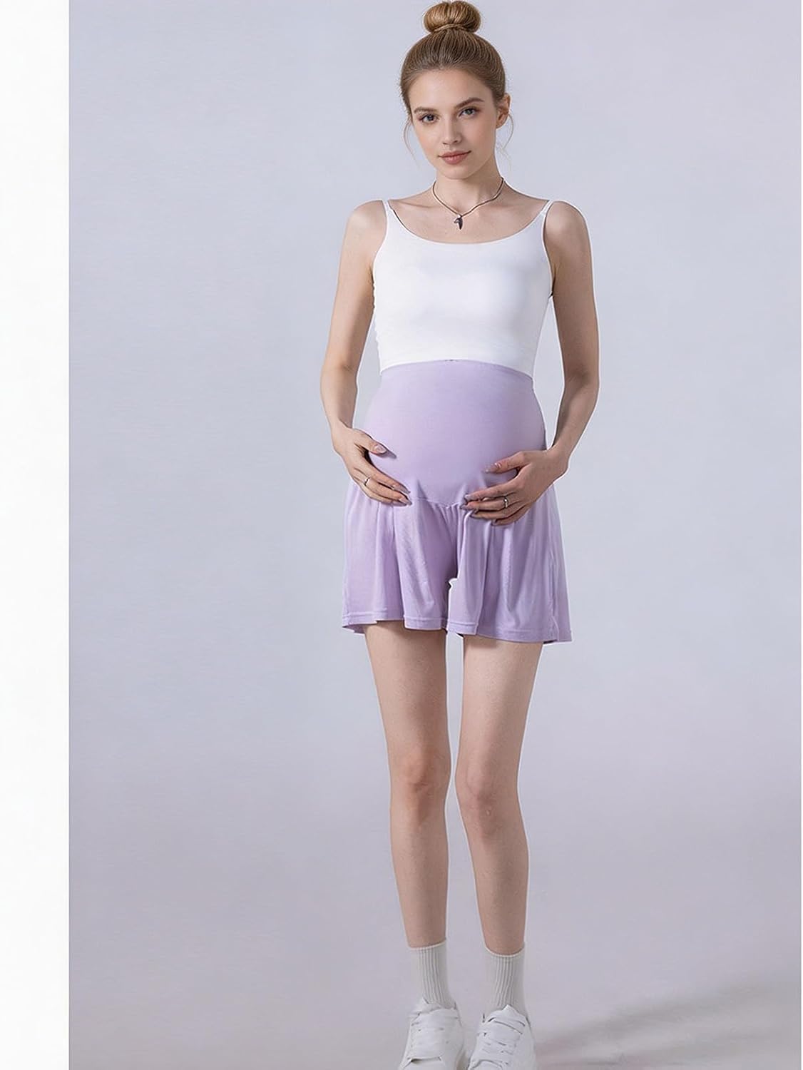ranrann Maternity Harem Shorts for Women Pregnancy & Postpartum Comfort Summer Night Time Sleep Wear