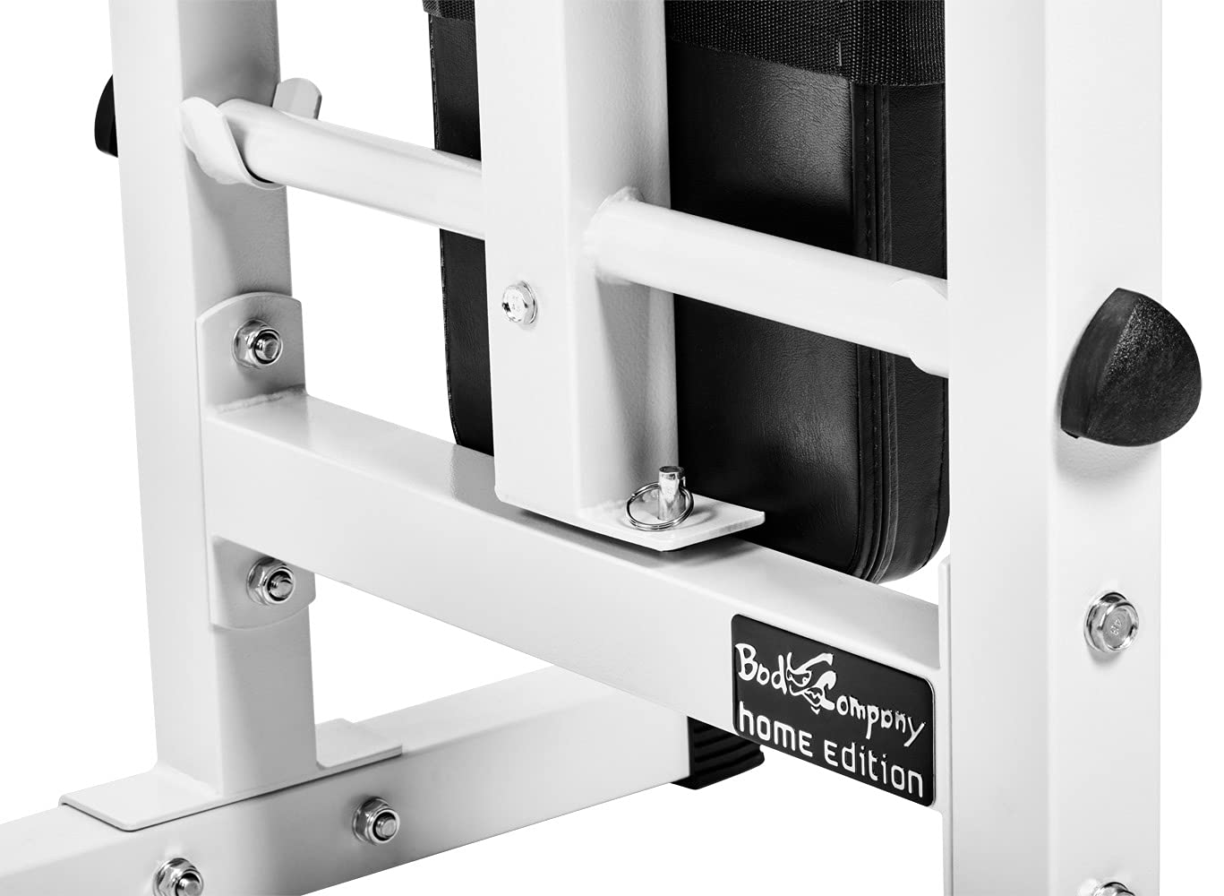 Bad Company Hantelbank mit Hantelablage inkl. Dip-Station I Klappbare Schrägbank für das Homegym I Max. Gewichtsbelastung bis zu 200 kg I BCA-26