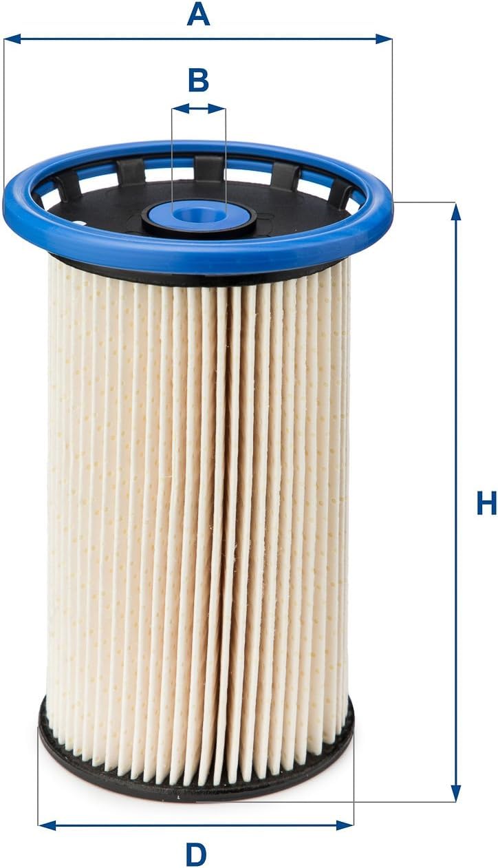 UFI Filters, Filtro Gasolio 26.026.00, Filtro Carburante per Ricambio, Adatto ad Auto, Applicabile su Diversi Modelli come Audi, Seat e Volkswagen