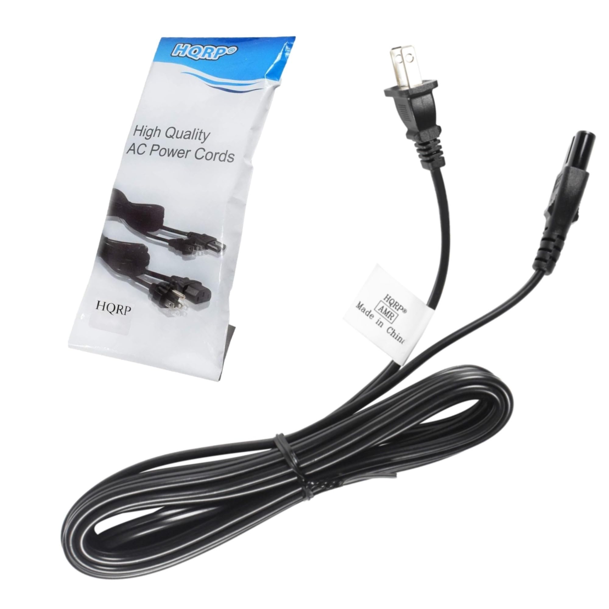 HQRP AC Power Cord Compatible with Viore LC26VH56 LC16VH56 LC19VH54PB LC32VH56 LC32VH56A LC32VH60 HDTV TV LCD LED Plasma DLP Mains Cable, UL Listed