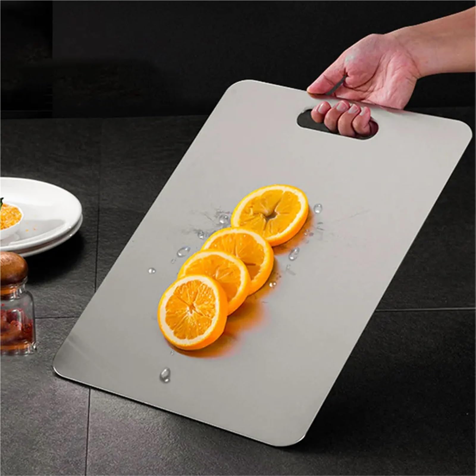 Planche a Decouper Inox Pâte à pétrir double face en acier inoxydable