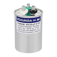 Vista 54 de 35/5 uF 35+5 MFD 370V o 440V Condensador Redondo de Funcionamiento Dual de Arranque para A/C CBB65B Condensadores de Aire Acondicionado para Unidad