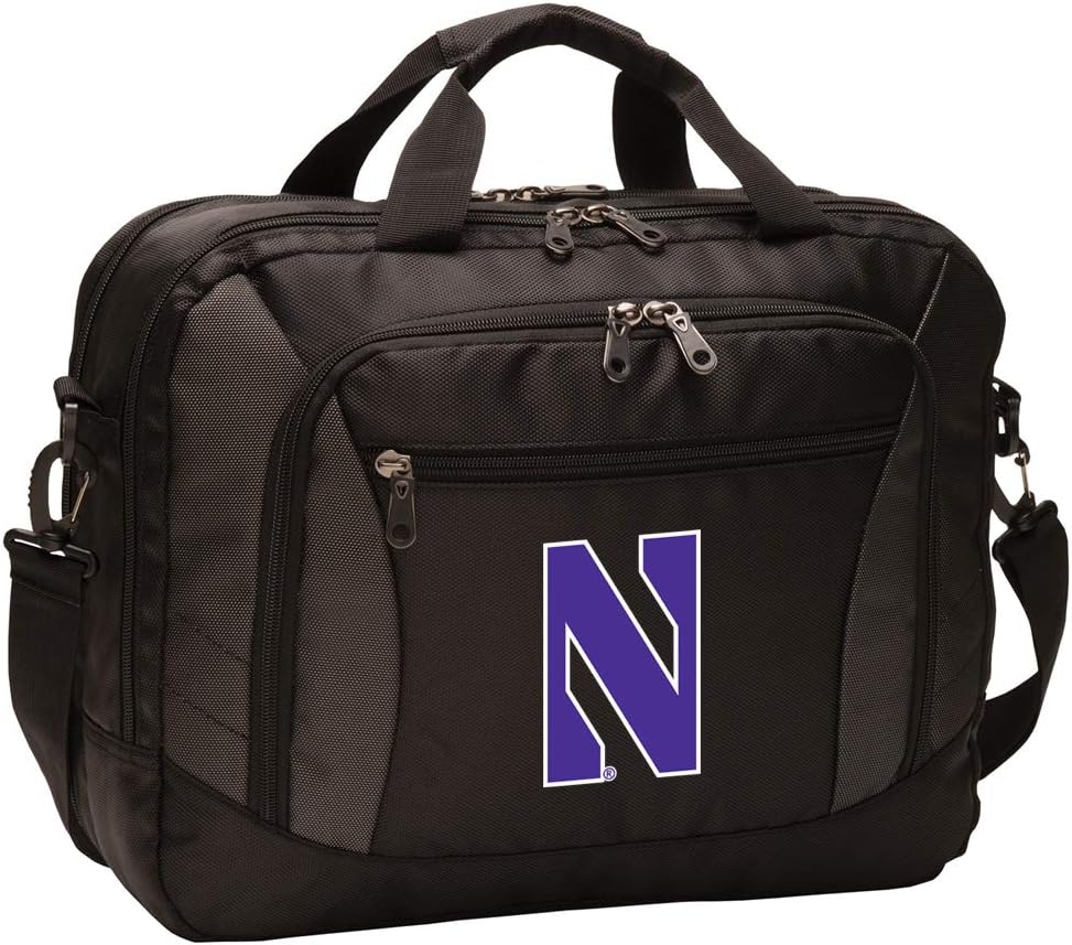 Broad Bay Northwestern Laptop Computer Bag Best NU Wildcats Briefcase Messenger Bag