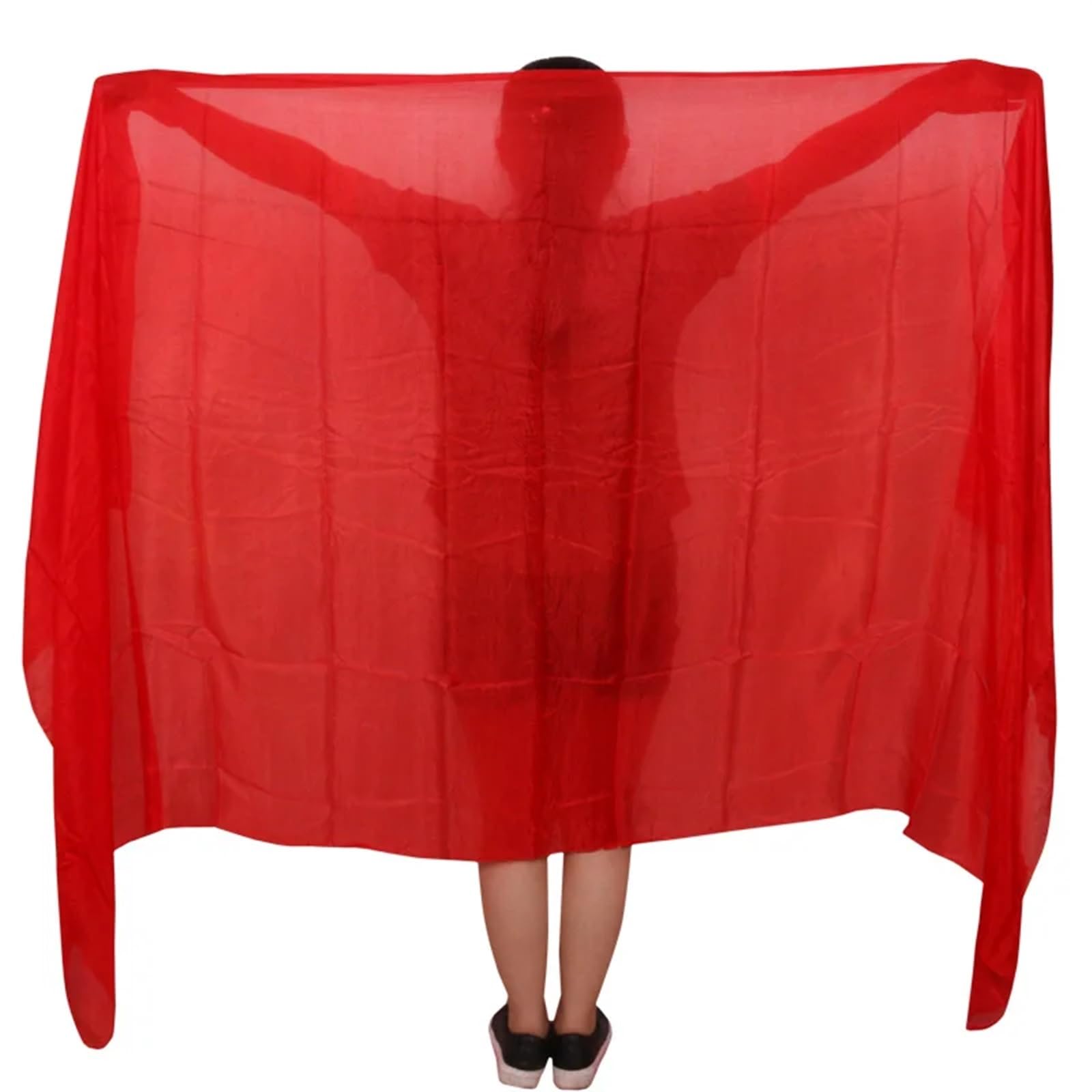 Bauchtanz Seidenschal Einfarbiger Seiden-Bauchtanz-Schleier for Erwachsene, Bauchtanz-Praxis, Seidenschal, 250 x 114 cm (Color : Sk008, Size : 250X114CM)