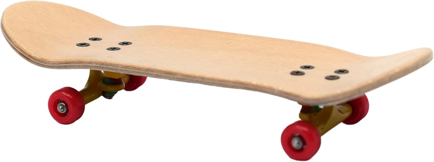 Teak Tuning 32mm Pro Fingerboard Heat Transfer Graphic Complete - Fully Assembled with Pro Level Parts - Pro Shaped Wood Deck (34x97mm), UltraSpin Wheels, Prodigy Trucks - Bubble Bushings & Monsters
