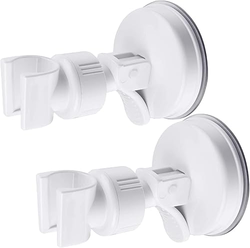 Miniatura 10 de Soporte de regadera ajustable, soporte de cabezal de ducha de mano con ventosa de baño, cabezal de ducha de mano extraíble y soporte de succión
