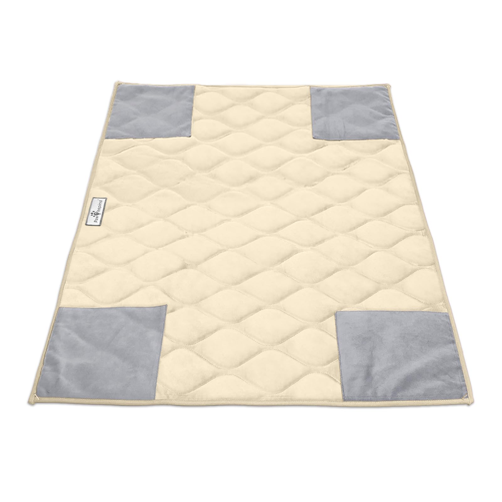 Paw Inspired Popcorner Käfigeinlagen für Meerschweinchen | Waschbare Fleece-Einstreu oder Haustierbettmatte für Kleintiere | Super saugfähiges Pipi-Pad und wasserdichte Unterseite (C&C 2X3, Hellbraun)
