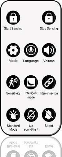 Miniatura 7 de Alarma solar con sensor de movimiento sirena de seguridad impermeable IP65 de 120 dB con control remoto y luz estroboscópica, 3 modos para patio,
