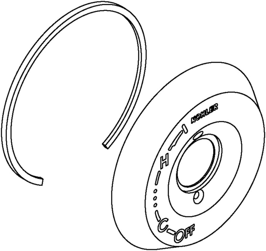 KOHLER 1006784-CP Genuine Part, Polished Chrome