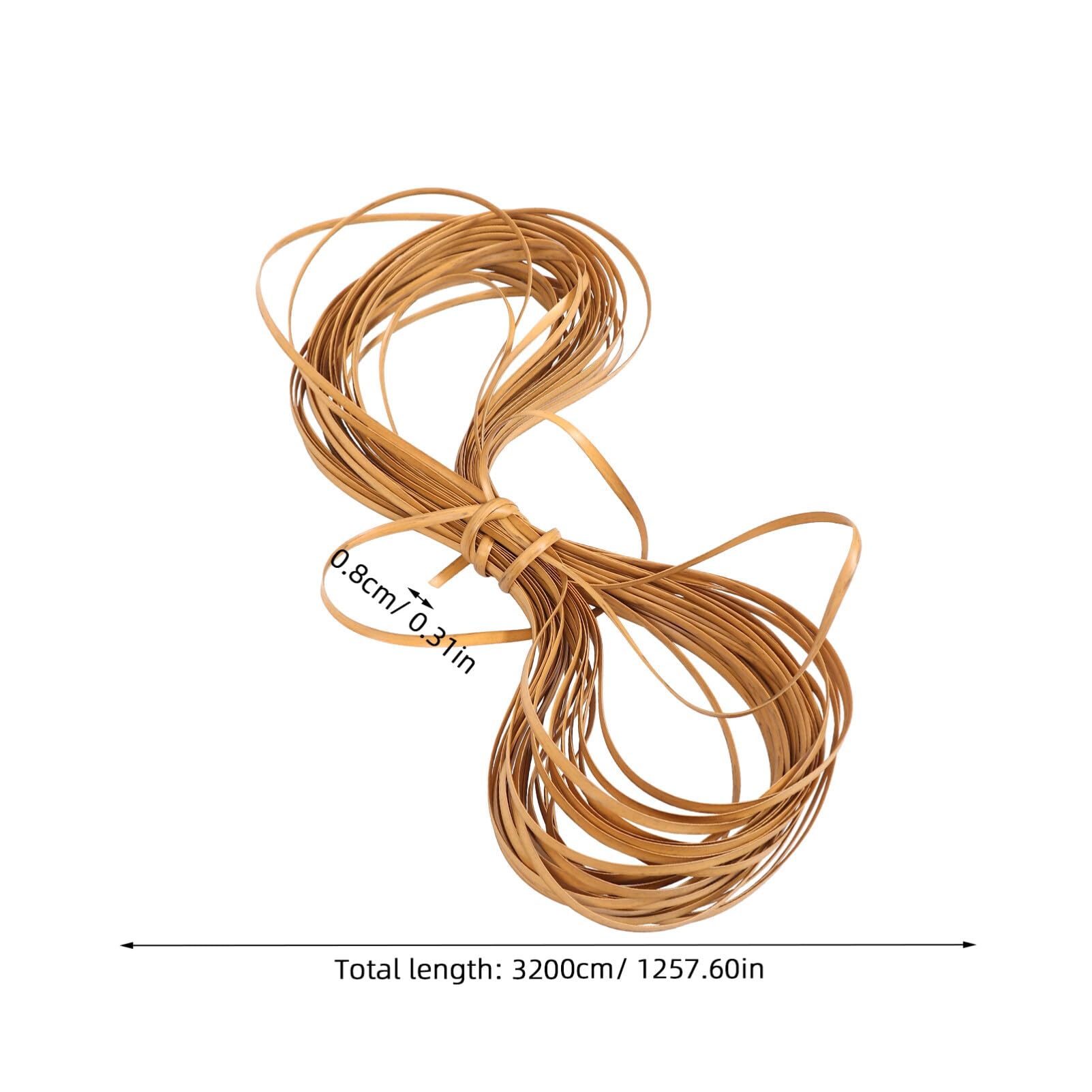 HOLIDYOYO Kit Riparazione Vimini in Rattan Plastico Per Sedie E Tavoli Rotolo Per Intreccio Fai Da Te Materiale Per Mobili Schermi E Cestini Naturale Tagliabile