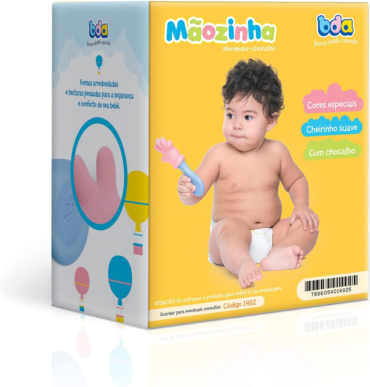 Toyster - Mãozinha - Caixa - Mordedor com Chocalho - BDA