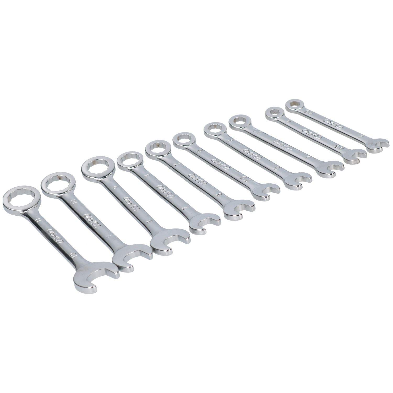 AB Tools Mini Maul-Ringschlüssel Set 20-teilig – Metrisch (4-11 Mm) & Zollig (3/16-7/16)