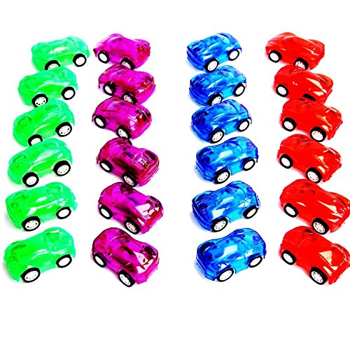 Dazzling Toys Pull Back Cars – Kids Racer Cars - Mini Toy Cars for Boys & Girls – Pullback Race Cars Birthday Party Favors in Assorted Colors - Goodie Bag Fillers/Class Prizes/Carnival (12 Pack)