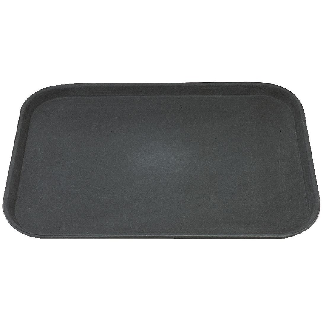 Kristallon C560 Rectangular Anti-Slip Tray, Plastic, Black, 15x20"