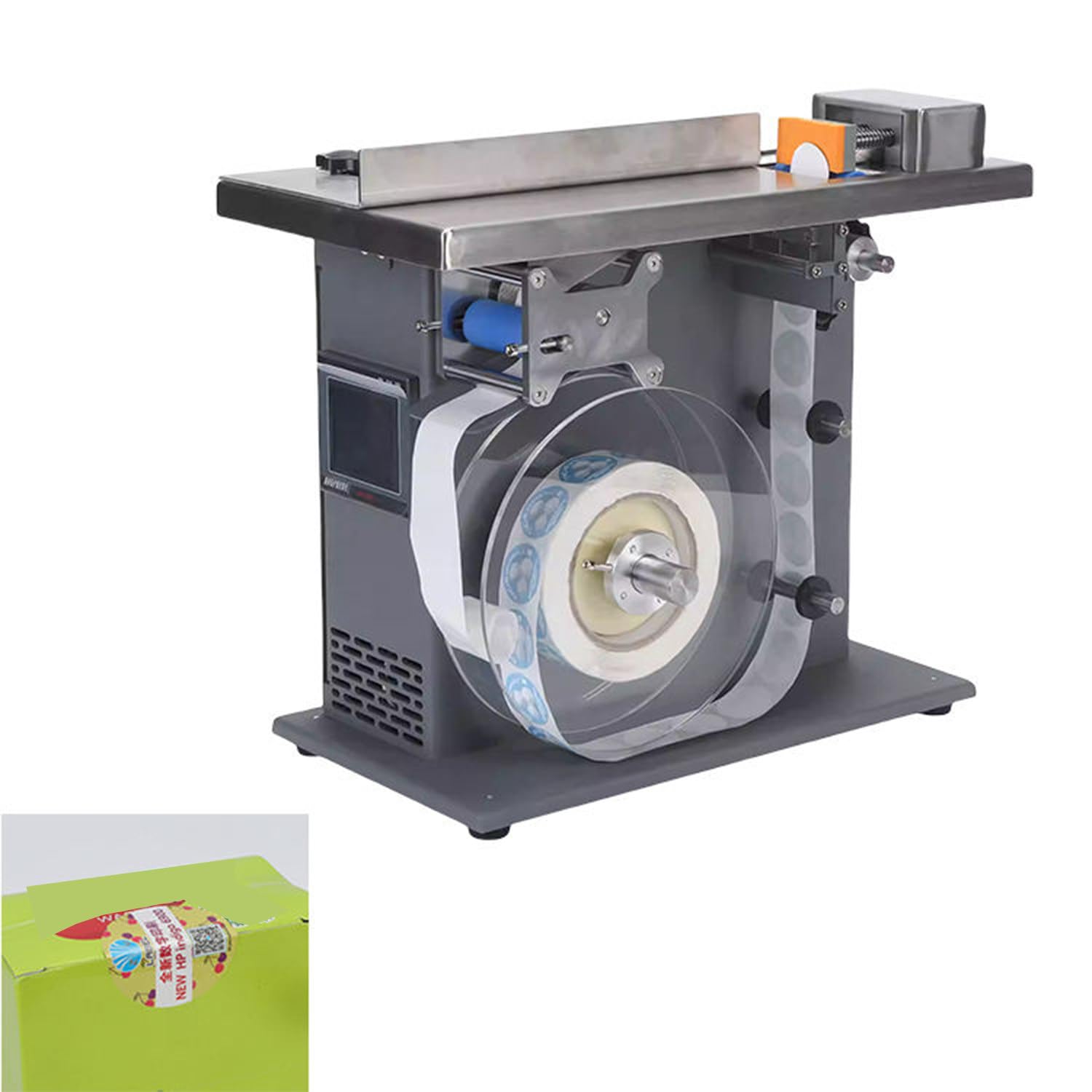 Étiqueteuse Automatique avec centrage par API, étiqueteuse Semi-Automatique réglable 20–50mm
