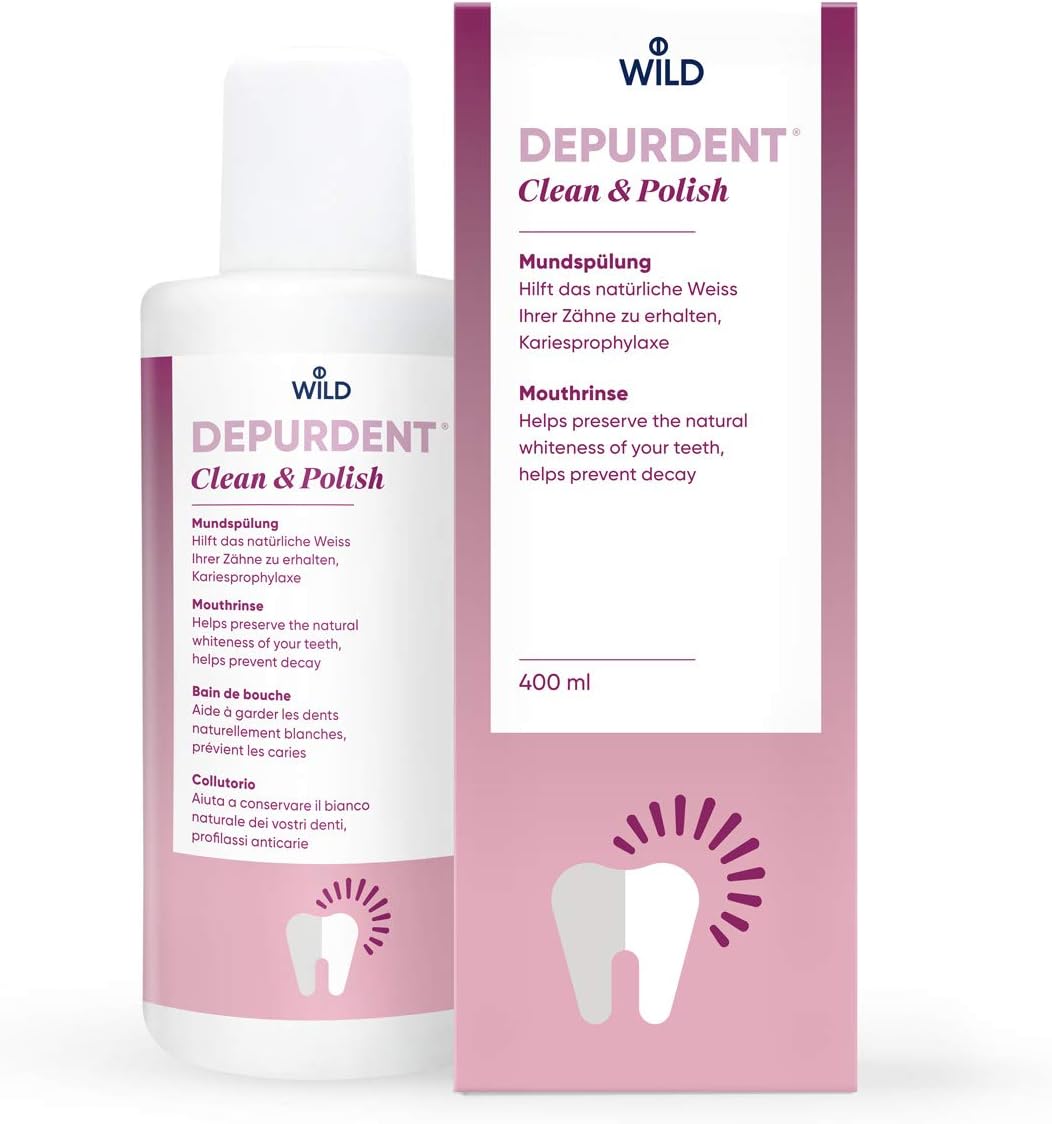 Depurdent Clean & Polish Bain de bouche, aide à garder les dents
