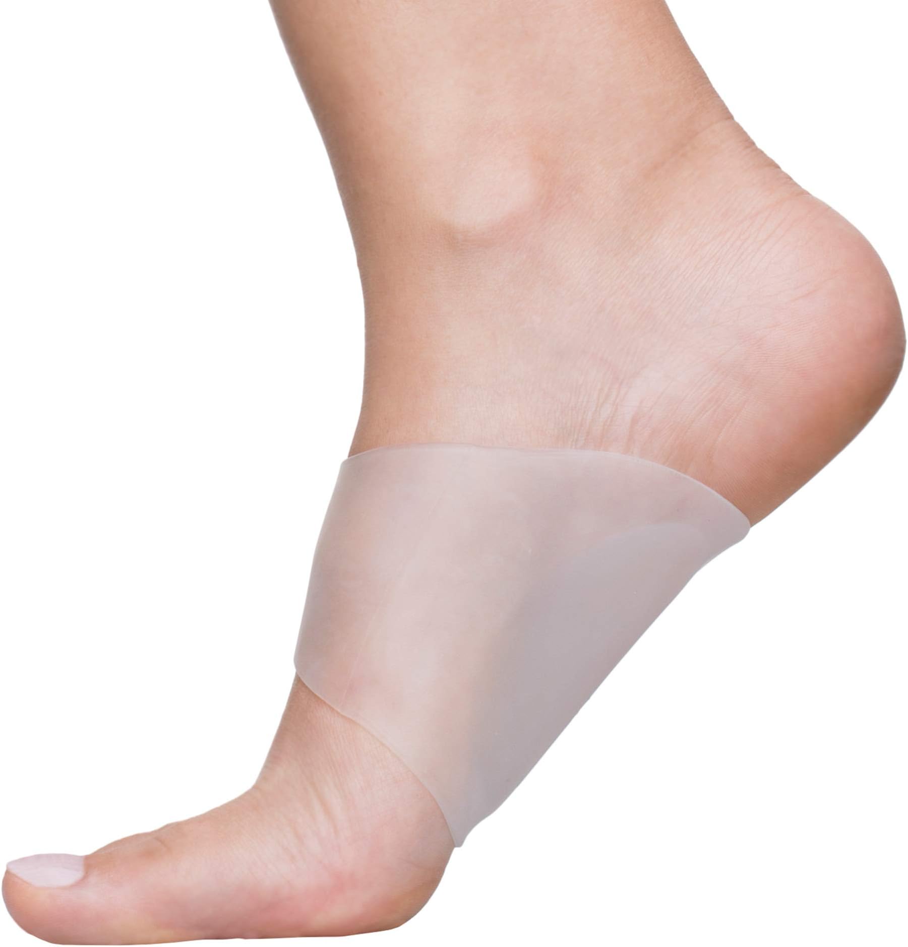 ZenToes Gel Arch Supports for Plantar Fasciitis, Flat Feet, Foot Support Pain - Pair of Gel Inserts for Sandals, Sneakers, Boots, High Heels, Shoes (Small fit Men's 5-8.5, Women's 6-9.5)