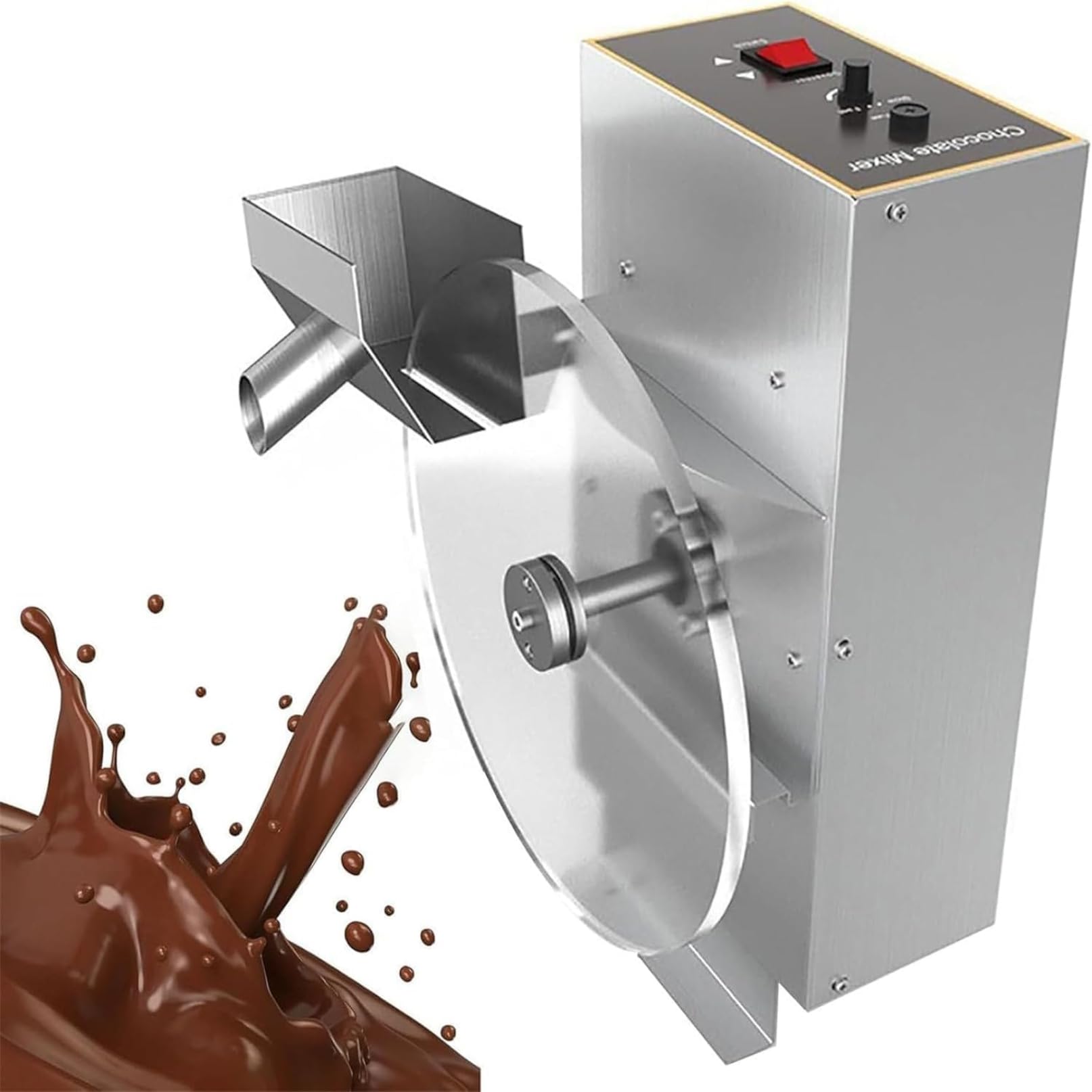 YNIYUJKL Chocolate Melting Pot With Temperature Control And Stirring Wheel, Coating Mixer And Heating Furnace For Confectionery Cooking And Baking,A