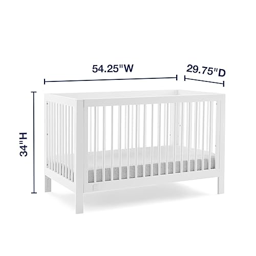 Miniatura 7 de GAP babyGap Charlie - Cuna convertible 6 en 1, certificado Greenguard Gold, color blanco bianca