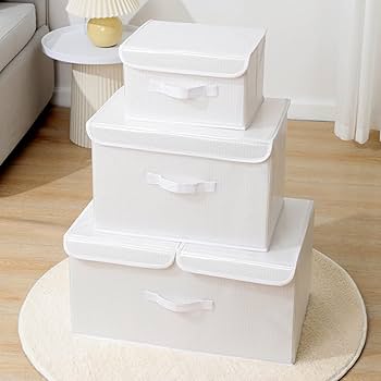 収納ボックス50×50×30cm 引き出しタイプ*2 Amazon｜NJNEW 折りたたみ 収納BOX 50*30*25 小物収納 収納