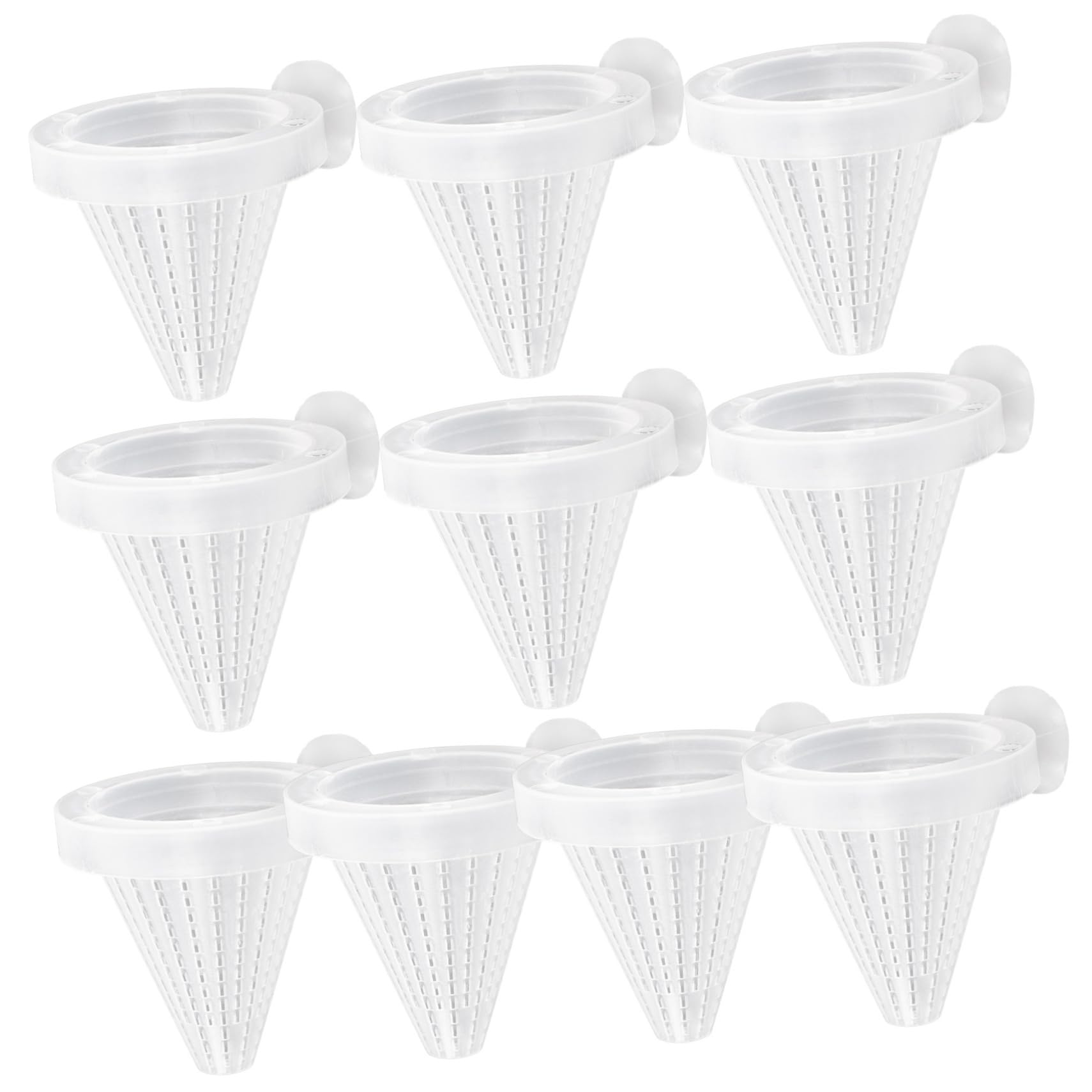 GANAZONO 10pcs Worm Feeding Cone Discus Cone Betta Fish Food Aquarium for Fish Tank Mugs Fish Tanks Container Small Gold Fish Tank Net Funnel Worms Teacup Fish Food Feeder Cups Dispenser
