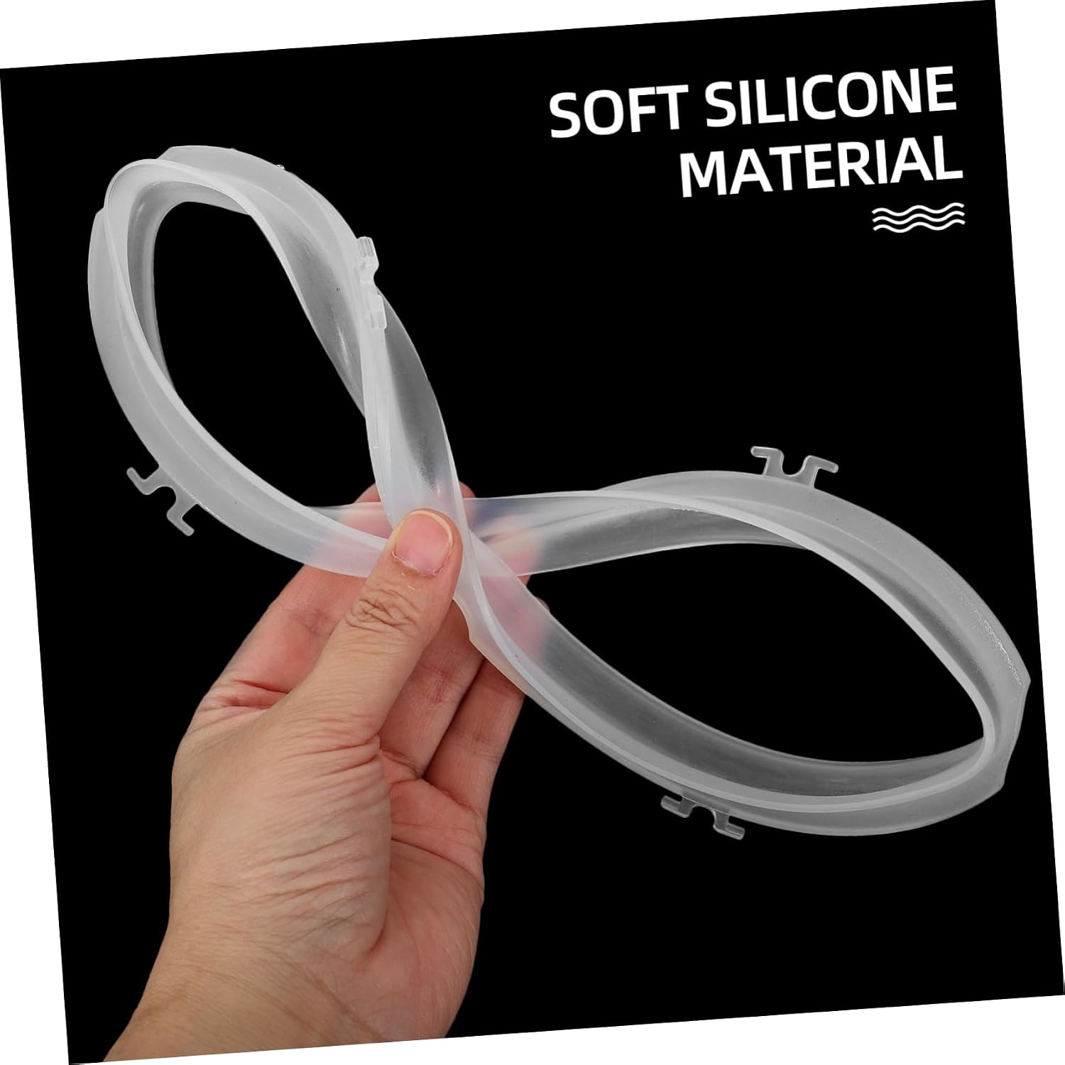 Unomor 5pcs Pressure Cooker Seal Ring Silicone Gasket for Pressure Pot Replacement Lid Liner Cooker Sealing Ring
