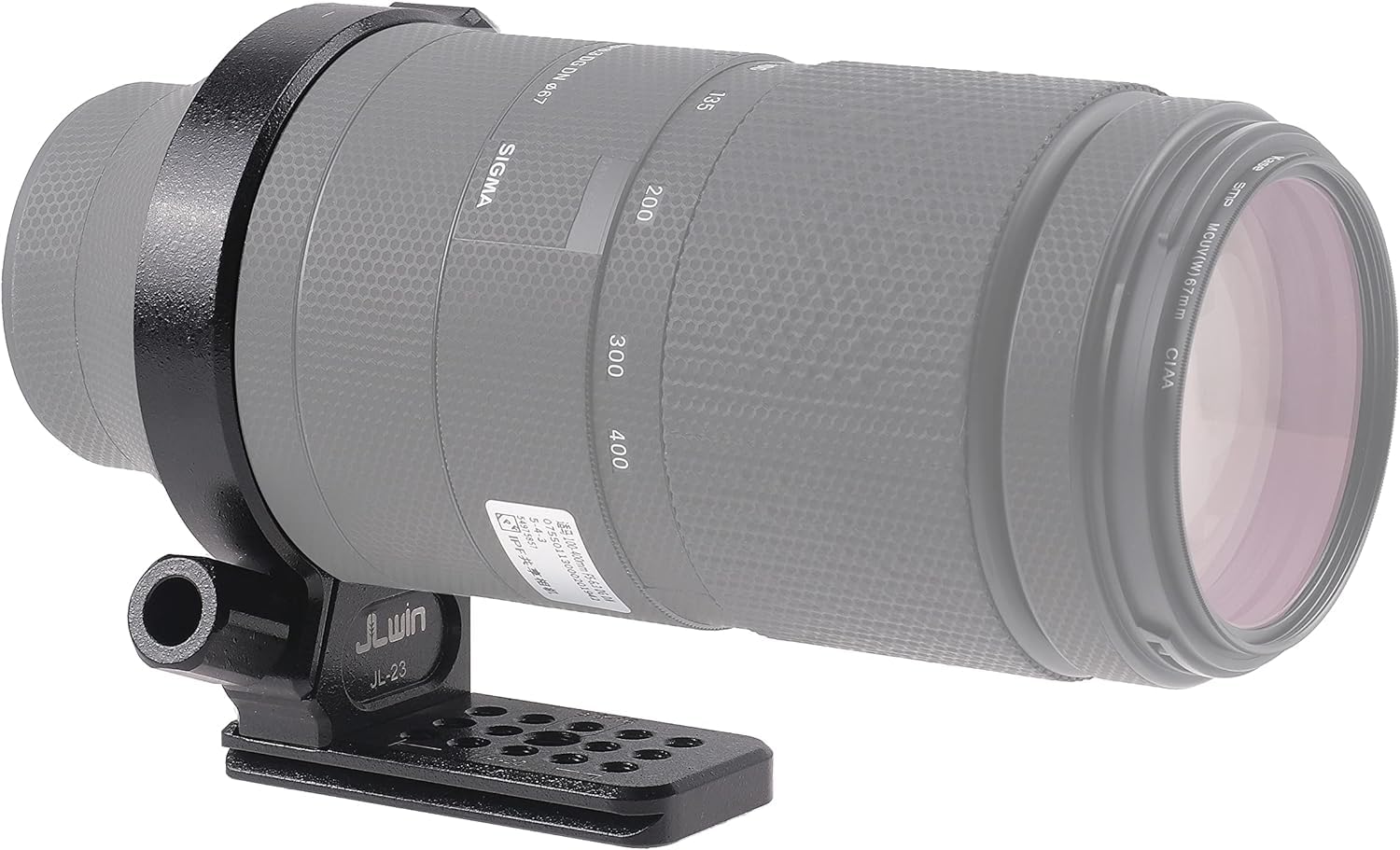 Hersmay Fascetta per treppiede in metallo per obiettivo Sigma 100-400 mm F5-6.3 DG DN OS per Sony E Mount Art 105 mm F1.4 DG HSM adatto per piastra a sgancio rapido Arca Type, RJ010F