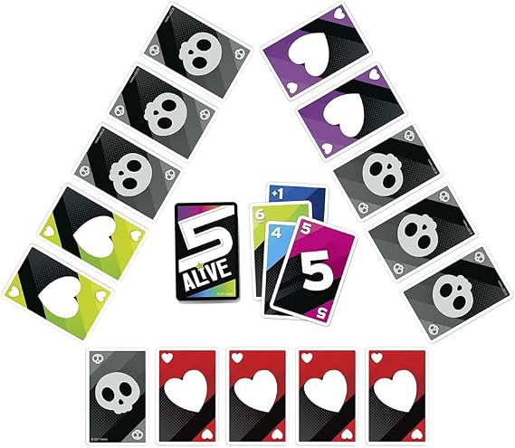 Hasbro Gaming - 5 Alive - Card Game for Kids - Fun Game for The Whole Family - Card Game for 2 to 6 Players - Age: 8+