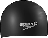 Speedo Biofuse Silicone Swim Cap for Long Thick Hair - Extra Large Capacity, Secure Grip Fit Large/XL