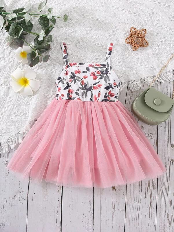 Image of Buy & Try Baby Girl's Modal Printed Frock Mini Length Short Frocks Dress.