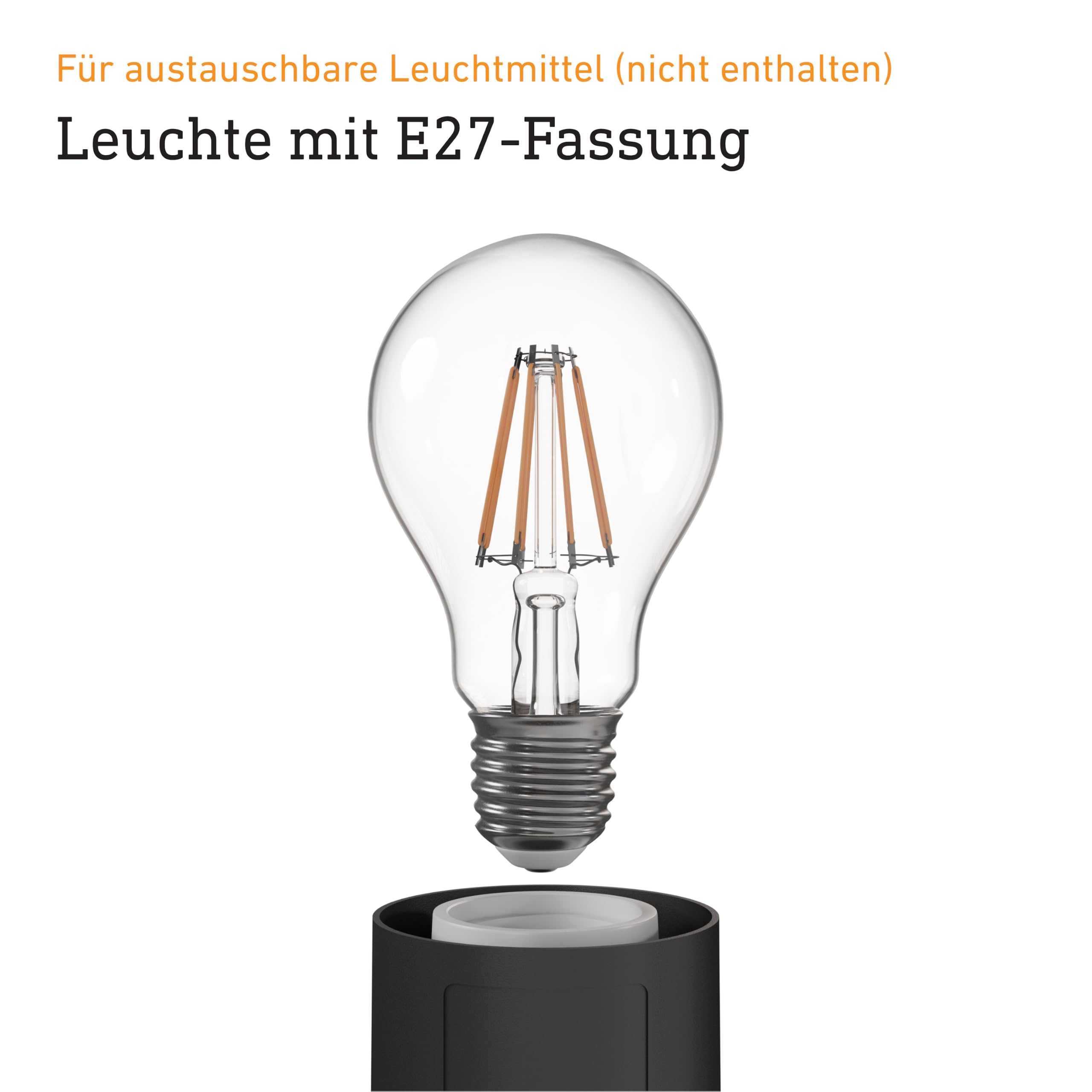 Steinel Außenleuchte L 14 S Anthrazit, mit Bewegungsmelder, E27 Fassung