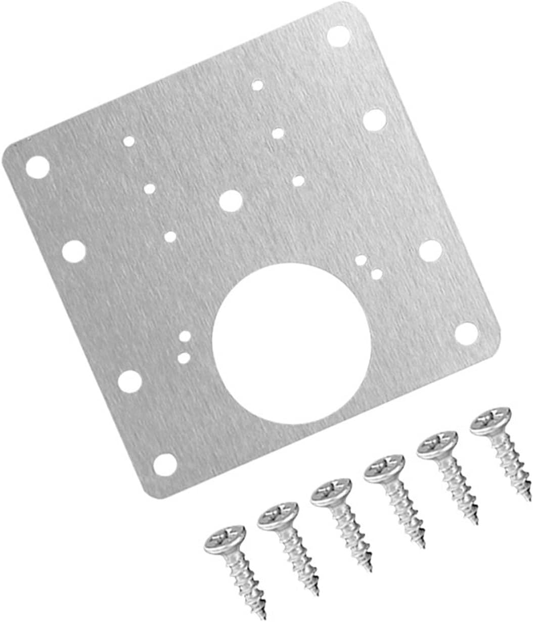 Cabinet Hinge Repair Plate Kit Kitchen Door Installation with Holes for Furniture Hardware Accessories(Jiaolian XFB 10pcs)