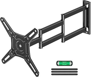ELIVED 29.5in Long Arm TV Mount for 14-42" TVs Monitors, Max VESA 200x200 | Full‑motion tv wall mount, swivel ±90°, tilt +5°/-10° anti‑glare, 44‑lbs sturdy tv mount bracket for corner home‑office use