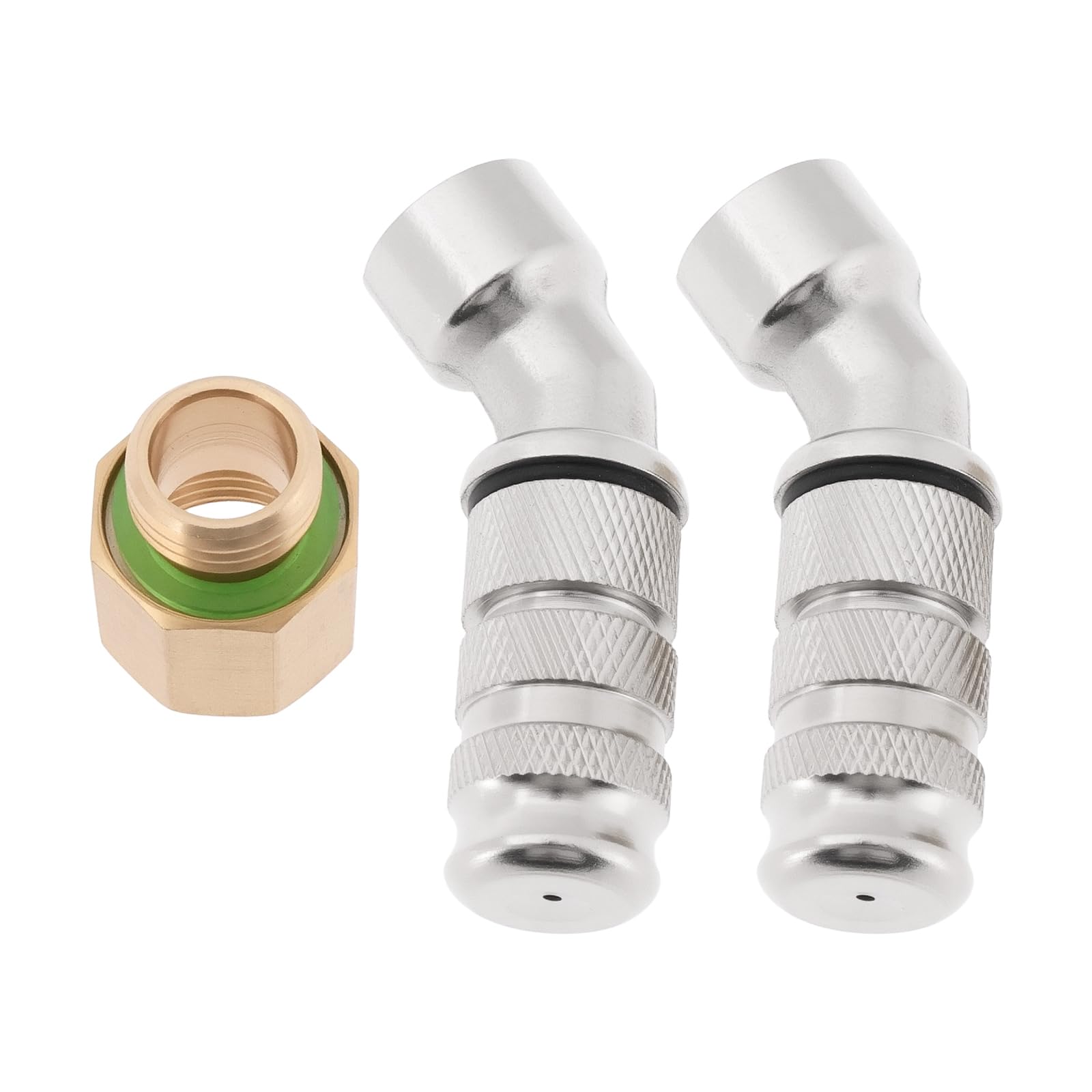 Briny River 2Pcs 45° M14x1.5 Sprayer Nozzle Tips With M14 To M18 Thread Adapter For Backpack Sprayer Farm Water Pump Orchard