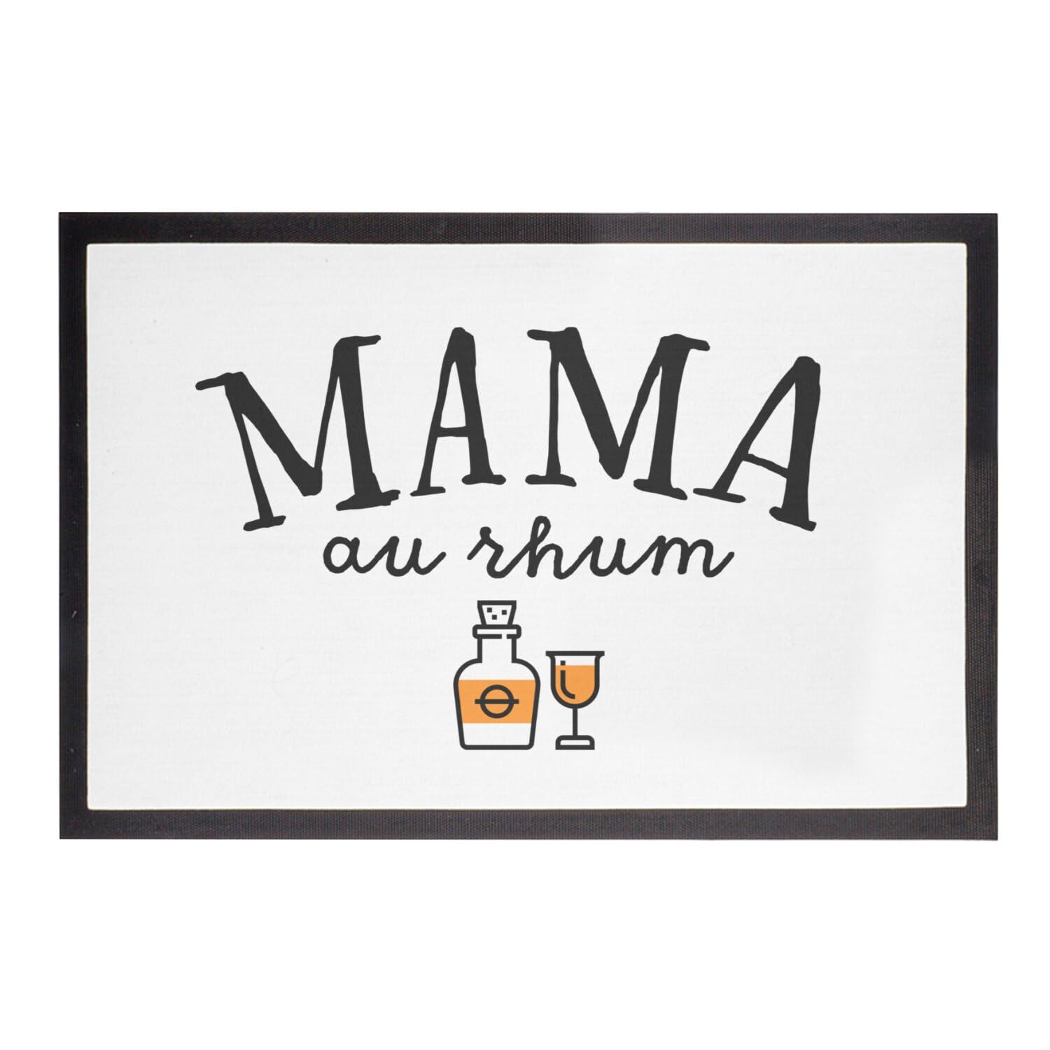Paillasson blanc rectangulaire Fabulous tapis entrée 75x50