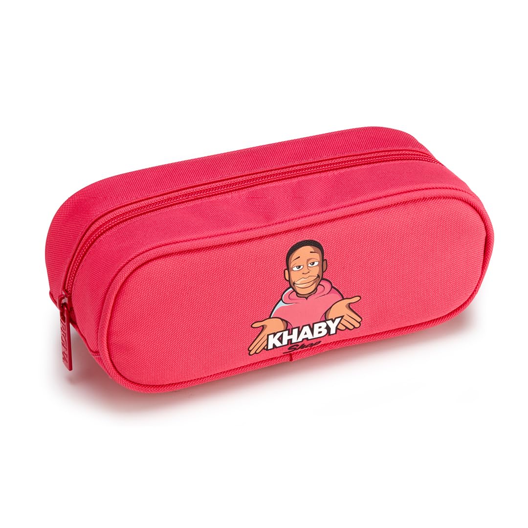 Pigna KHABY x Pinecone Pencil Case Pink,Rose,Modern, 22x9.5x7 cm