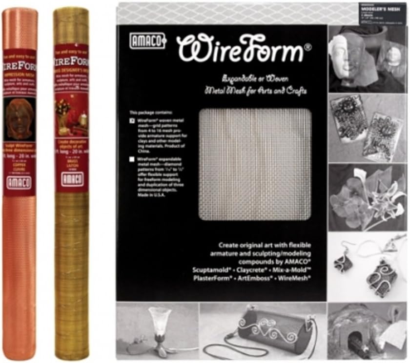 Wireform 1/4" Aluminum Wire Form Metal Mesh, 16" x 20"
