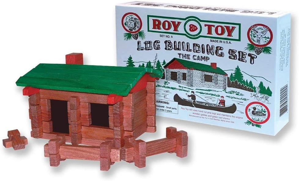 37 pc Log Camp, Made in The USA, Ages 3 and Up