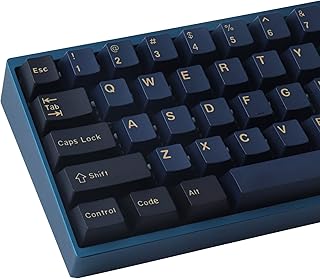 Keycaps Double Shot ABS Keycaps 173 Keys Custom Keycaps ANSI&ISO(UK) Layout Cherry Profile With 7U Spacebar for Gateron Cherry Mx Switch Mechanical Keyboard