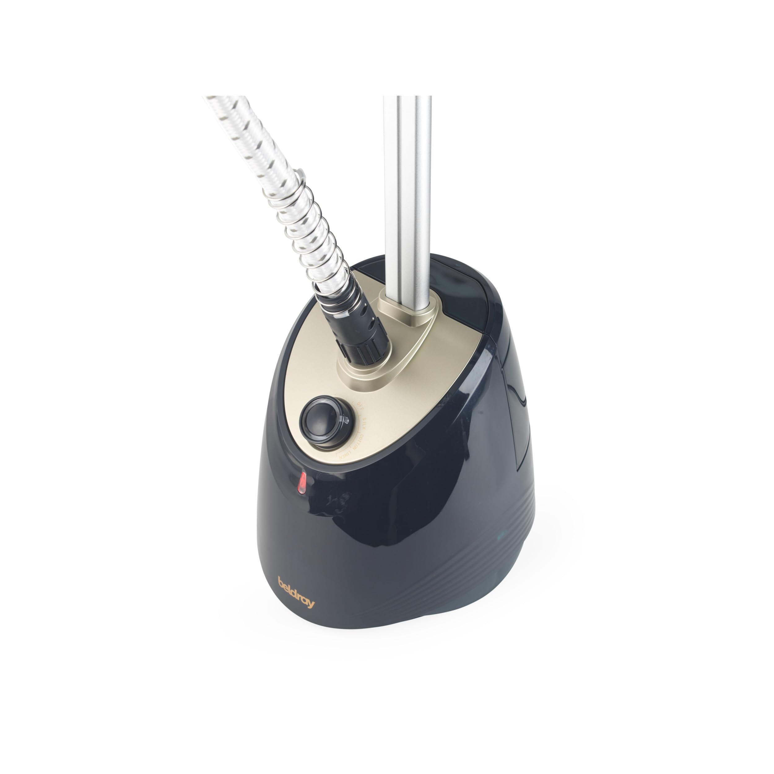 Beldray Vaporizador de prendas independiente – Vertical, depósito de agua de 1,4L, 40 minutos de vapor, percha giratoria 360º, cepillo para telas, 3 niveles de vapor, altura extensible, 1800W