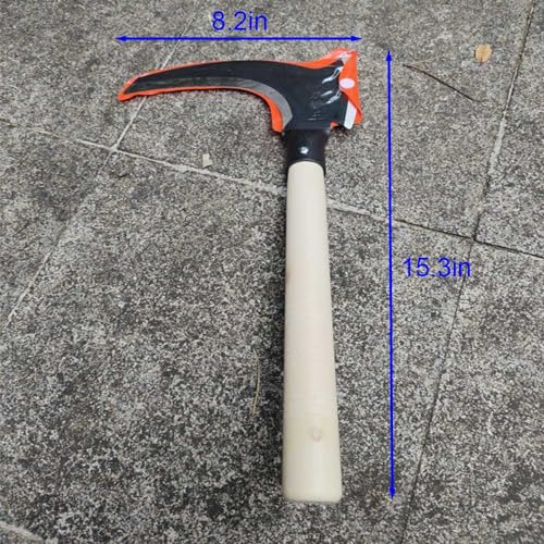 XIAOLUHSYI Ferramenta de foice, ferramenta de jardim de foice, arma de foice, foice de cabo longo