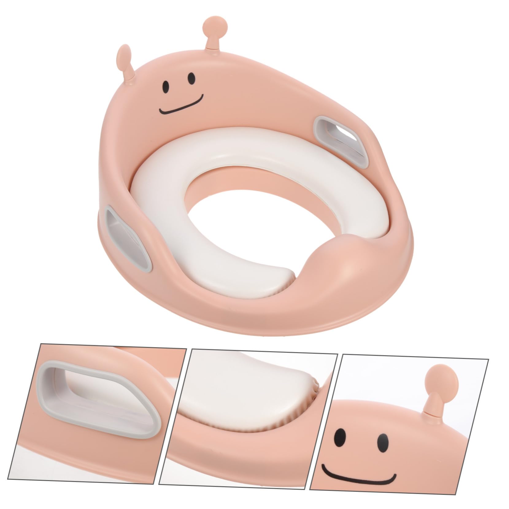 Riduttore Wc per Maniglie Antiscivolo Sedile Ergonomico con Schienale Adatto Standard Supporto per Allenamento Vasino
