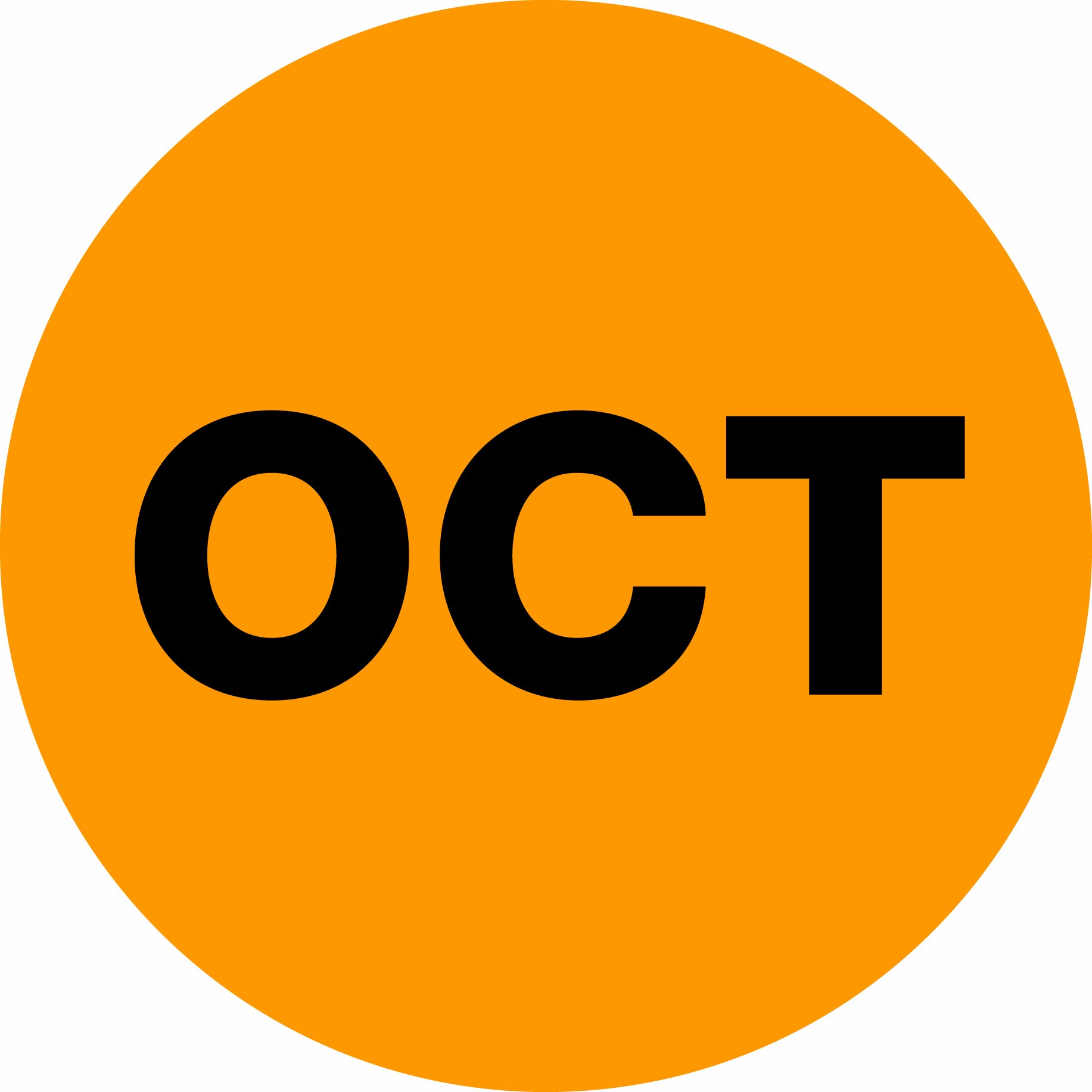 Tape Logic DL6746 Etiqueta circular de inventario de meses del año, leyenda "OCT", diámetro de 2 pulgadas, naranja fluorescente (rollo de 500)