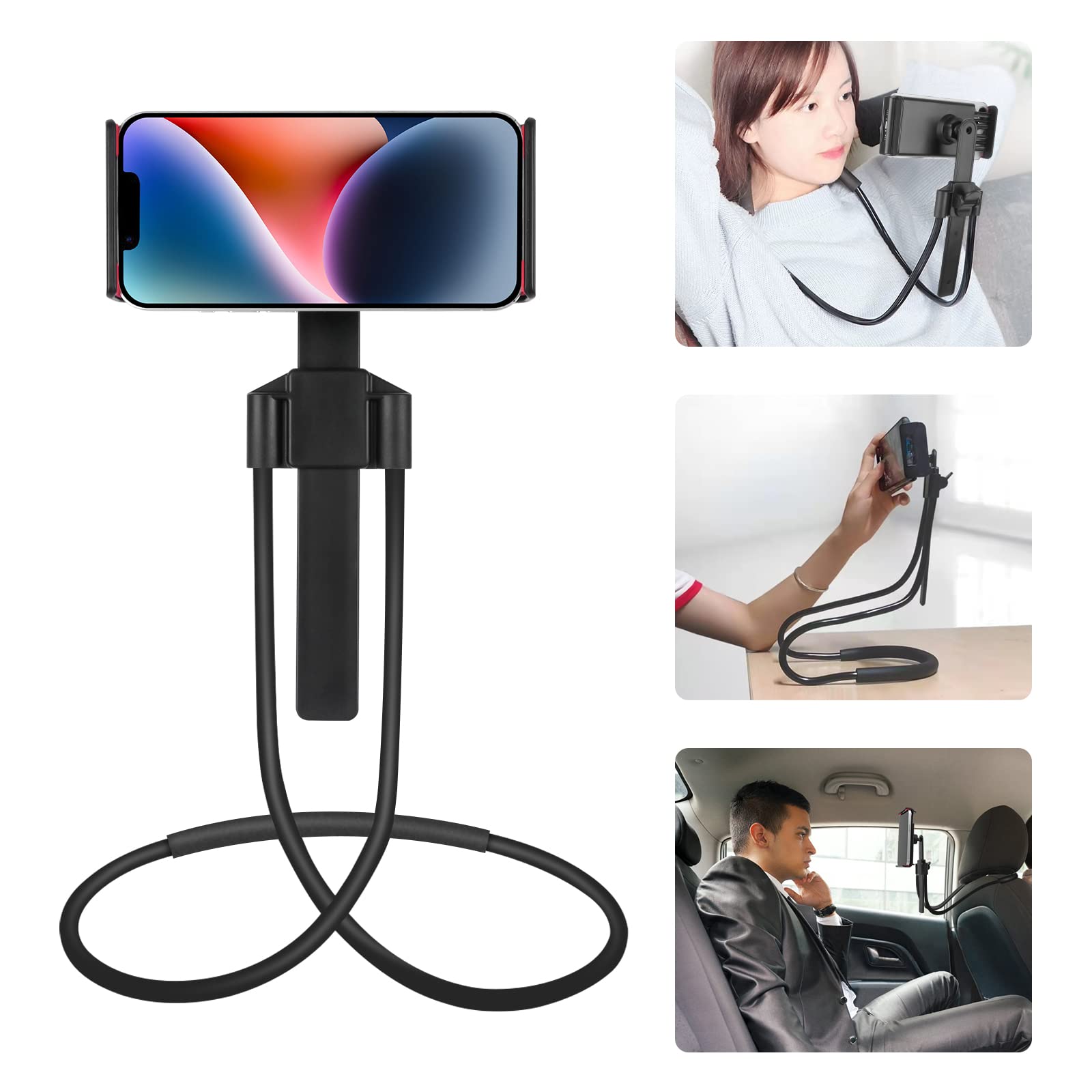 最新 スマホスタンド フレキシブルアーム 卓上 360°自由回転 スマホホルダー スマホ スタンド ホルダー フレキシブル アーム クリップ式 360