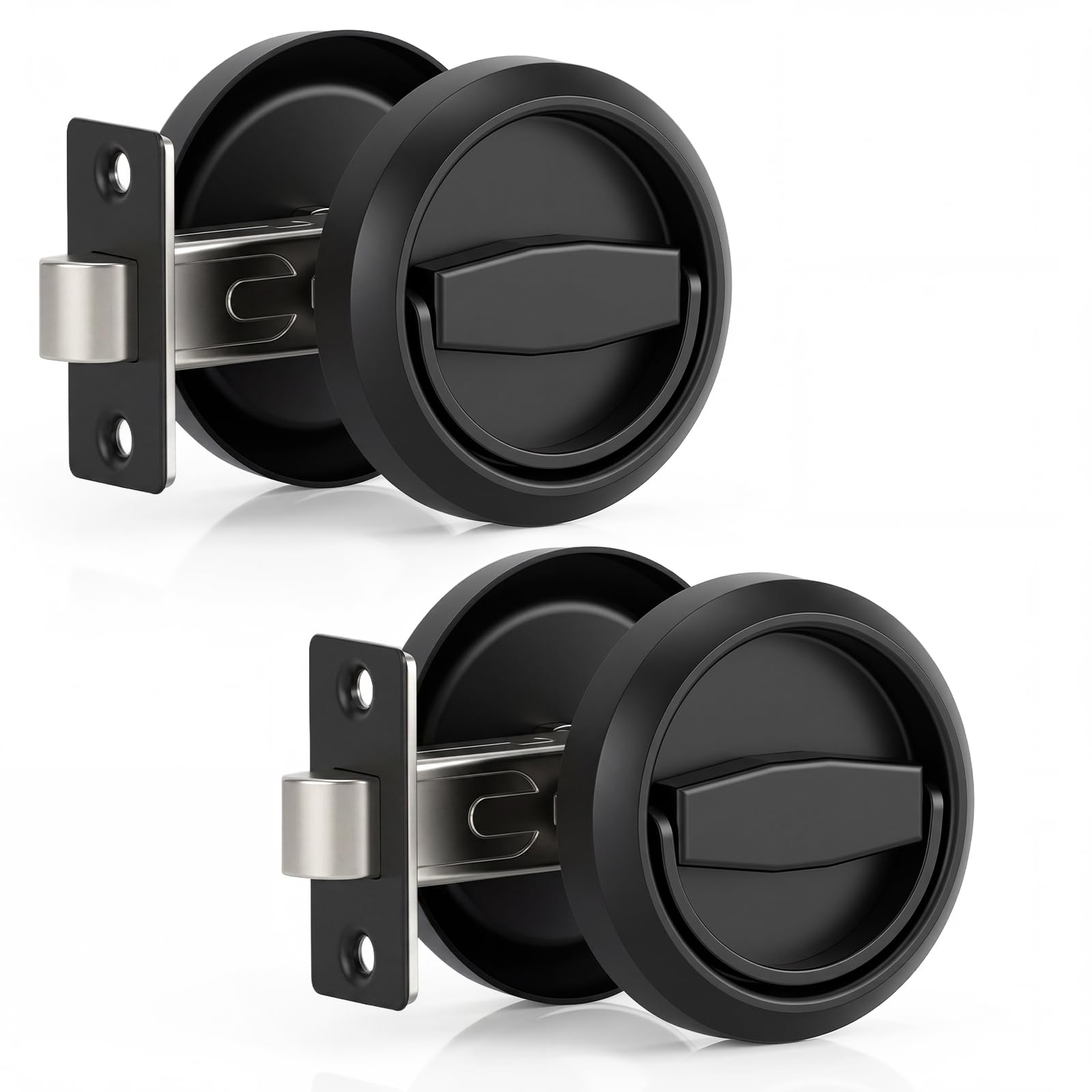 Low Profile Door Knob - Easy Install & Space Saving -10 Low Profile Door Knob - Easy Install & Space Saving -10