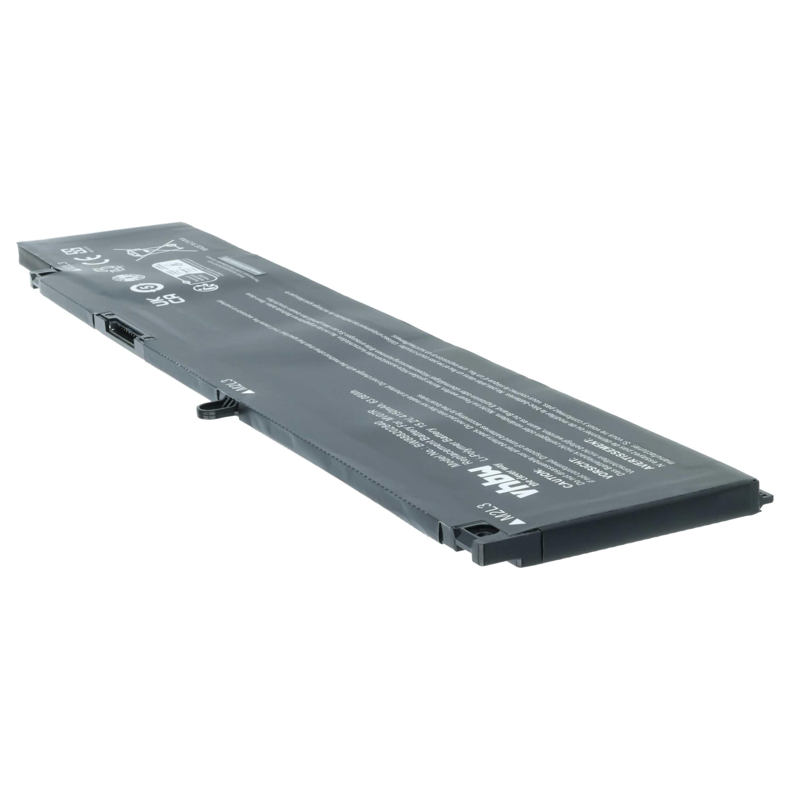 vhbw batteria sostituisce Dell MV07R, W5W19, 0JJRRD, 4ICP6/55/74, 72WGV, JJRRD per notebook (4150mAh, 15,2V, Li-Poly)